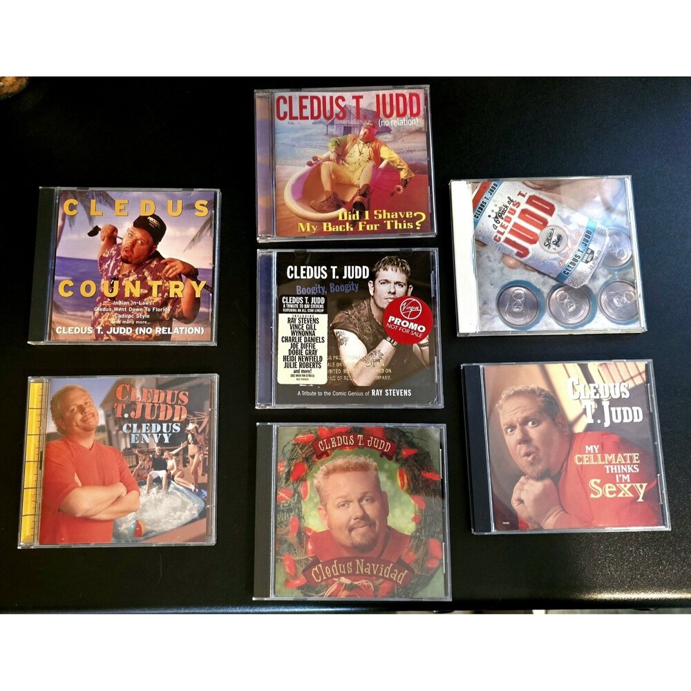 Cledus T. Judd 7 Adult Comedy Humor CDS Rare Collection & Promo to Ray Stevens